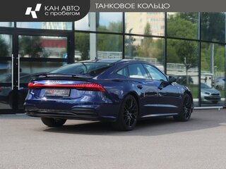 2019 Audi A7 55 TFSI II (4K), синий, 4180000 рублей, вид 2