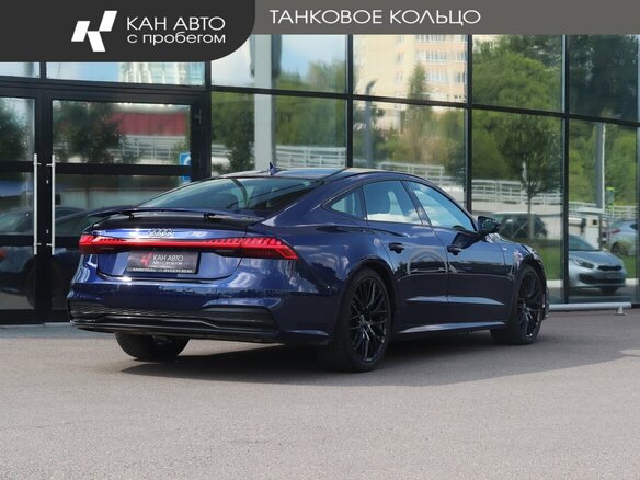 2019 Audi A7 55 TFSI II (4K), синий, 4150000 рублей - вид 1