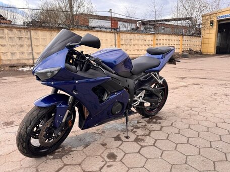 2005 Yamaha YZF-R6, синий, 490000 рублей, вид 2