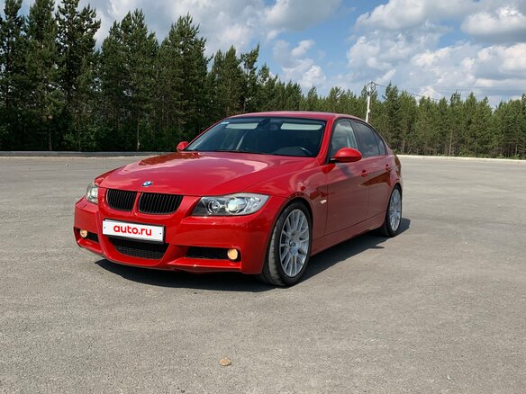 2007 BMW 3 серии 325i V (E90/E91/E92/E93), красный, 950000 рублей - вид 4