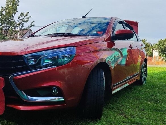 2016 Lada (ВАЗ) Vesta I, красный, 860000 рублей - вид 13