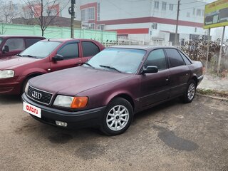 1991 Audi 100 IV (C4), красный, 200000 рублей, вид 2