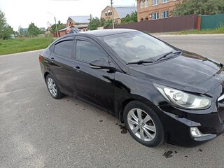 2012 Hyundai Solaris I, чёрный, 800000 рублей, вид 3
