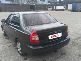 2008 Hyundai Accent ТагАЗ II, чёрный, 390000 рублей, вид 5