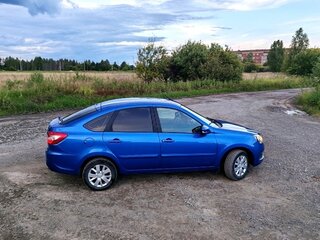 2019 Lada (ВАЗ) Granta I Рестайлинг, синий, 720000 рублей, вид 3