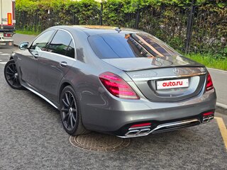 2017 Mercedes-Benz S-Класс AMG 63 AMG Long III (W222, C217) Рестайлинг, серый, 9400000 рублей, вид 4