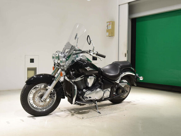 2009 Kawasaki VN900 Vulcan, чёрный, 441348 рублей - вид 2