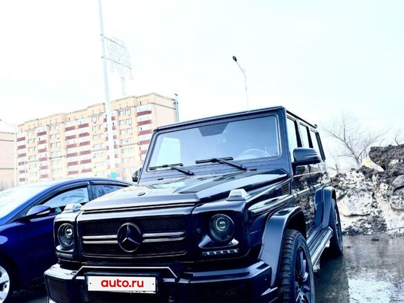2010 Mercedes-Benz G-Класс 500 II (W463) Рестайлинг 2, чёрный, 3600000 рублей - вид 1