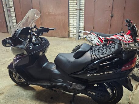 2007 Suzuki Burgman (SkyWave) 650, чёрный, 455000 рублей, вид 3