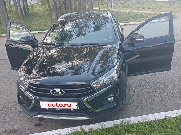 2021 Lada (ВАЗ) Vesta SW I, чёрный, 1250000 рублей - вид 1