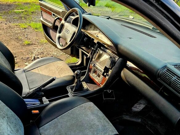 1996 Audi S6 I (C4), чёрный, 800000 рублей - вид 8
