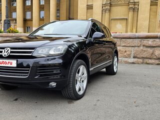 2012 Volkswagen Touareg II, чёрный, 2500000 рублей, вид 2