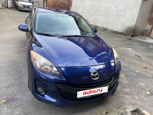 2012 Mazda 3 II (BL) Рестайлинг, синий, 990000 рублей