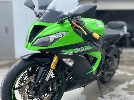 2014 Kawasaki ZX-6R Ninja, зелёный, 660000 рублей, вид 3