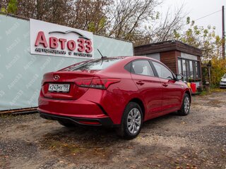 2020 Hyundai Solaris II Рестайлинг, красный, 1257000 рублей, вид 4