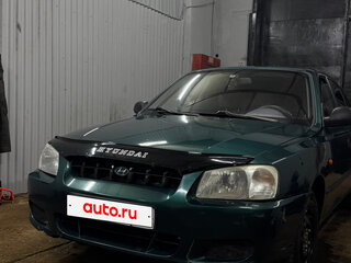 2001 Hyundai Accent ТагАЗ II, зелёный, 270000 рублей, вид 4