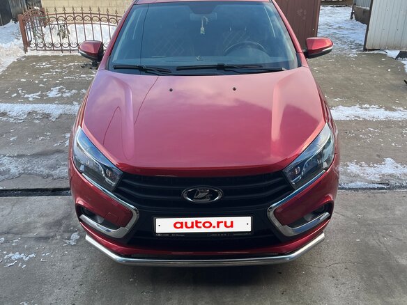 2019 Lada (ВАЗ) Vesta I, красный, 1050000 рублей