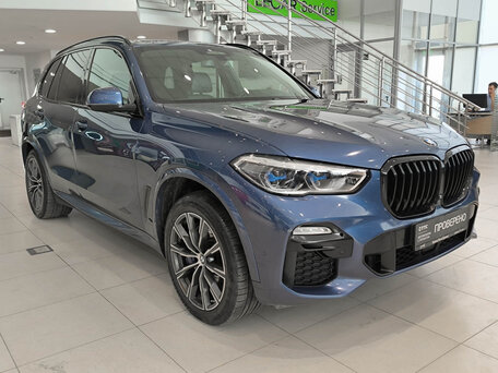 2019 BMW X5 30d IV (G05/G18), синий, 5750000 рублей, вид 3