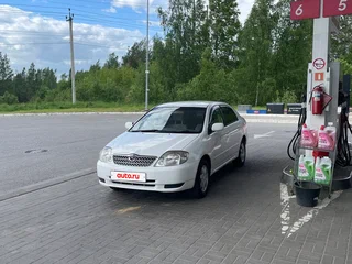 2002 Toyota Corolla IX (E120, E130), белый, 450000 рублей, вид 2