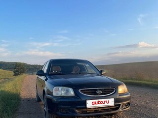 2007 Hyundai Accent ТагАЗ II, синий, 300000 рублей, вид 2