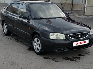 2008 Hyundai Accent ТагАЗ II, чёрный, 420000 рублей, вид 3