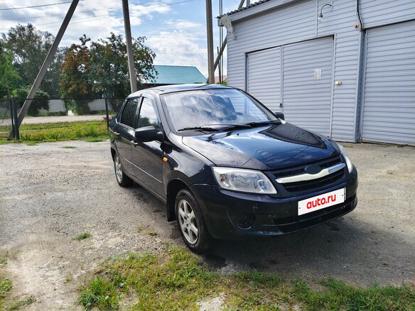 2012 Lada (ВАЗ) Granta I, чёрный, 220000 рублей - вид 1