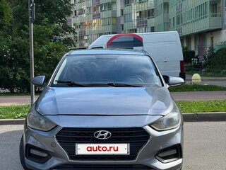 2017 Hyundai Solaris II, серый, 600000 рублей, вид 2