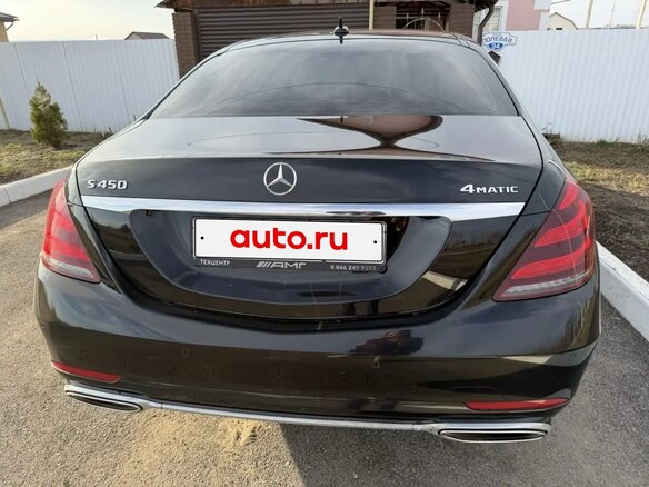 2018 Mercedes-Benz S-Класс 450 Long VI (W222, C217) Рестайлинг, чёрный, 3900000 рублей - вид 4