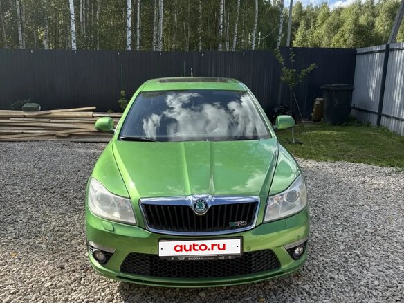 2012 Skoda Octavia RS II Рестайлинг, зелёный, 1180000 рублей - вид 1