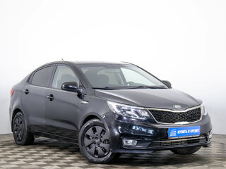 2016 Kia Rio III Рестайлинг, чёрный, 899000 рублей, вид 1