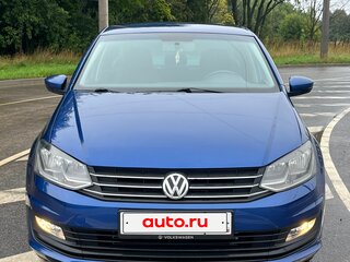 2019 Volkswagen Polo V Рестайлинг, синий, 929000 рублей, вид 1