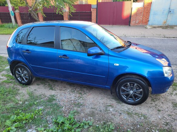 2008 Lada (ВАЗ) Kalina I, синий, 400000 рублей - вид 3