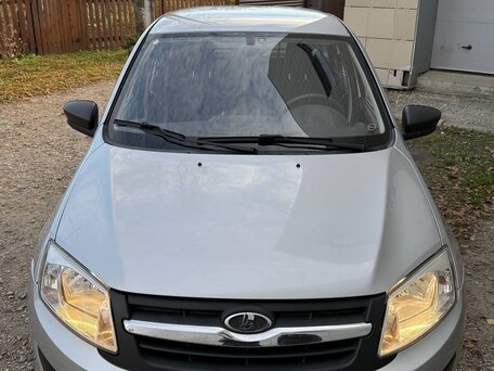2014 Lada (ВАЗ) Granta I, серебристый, 350000 рублей, вид 3