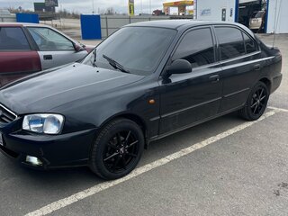 2007 Hyundai Accent ТагАЗ II, чёрный, 445000 рублей, вид 2