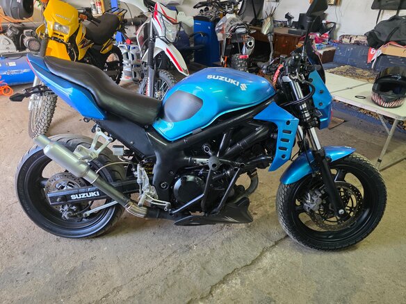 2002 Suzuki SV 650, синий, 245000 рублей - вид 9