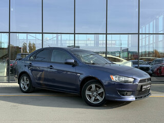 2008 Mitsubishi Lancer X, синий, 590000 рублей, вид 1