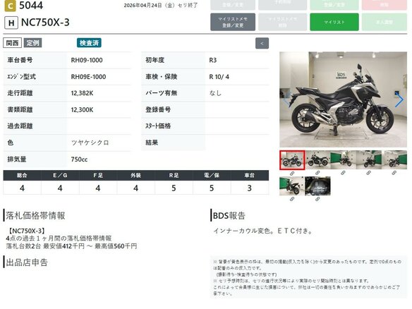 2021 Honda NC 750X, чёрный, 899000 рублей - вид 8