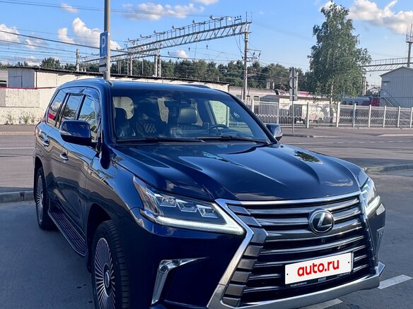 2019 Lexus LX 570 III Рестайлинг 2, синий, 8975000 рублей - вид 4