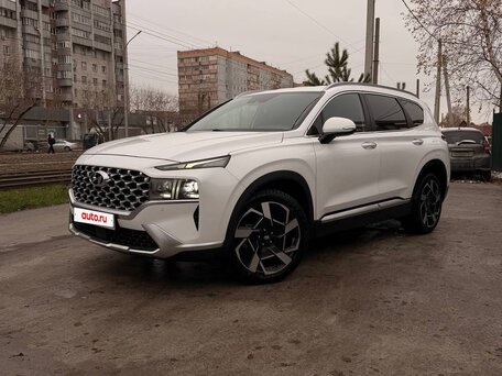 2020 Hyundai Santa Fe IV Рестайлинг, белый, 4200000 рублей, вид 3