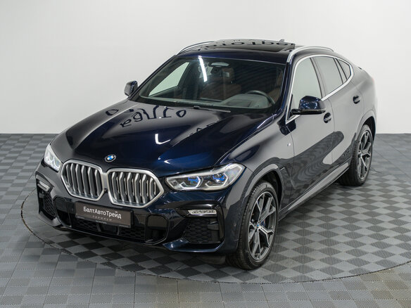 2020 BMW X6 30d III (G06), синий, 7990000 рублей - вид 34
