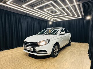 2018 Lada (ВАЗ) Vesta I, белый, 1009000 рублей, вид 2