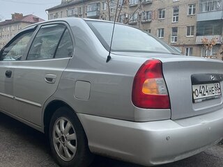 2003 Hyundai Accent II, серебристый, 210000 рублей, вид 4