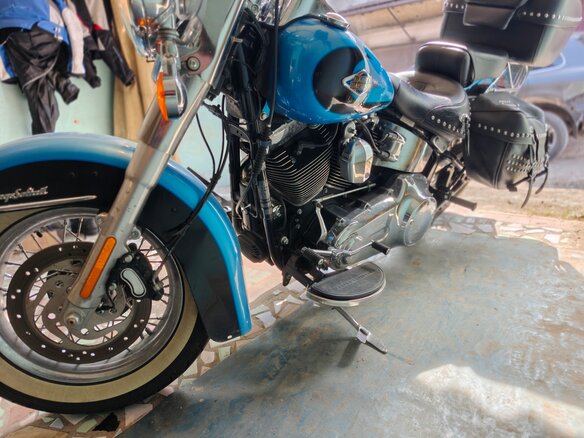 2011 Harley-Davidson Heritage, голубой, 1150000 рублей - вид 6