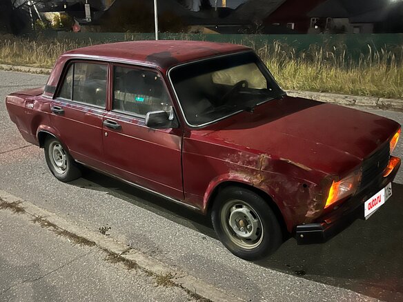 2007 Lada (ВАЗ) 2107, пурпурный, 55000 рублей - вид 1
