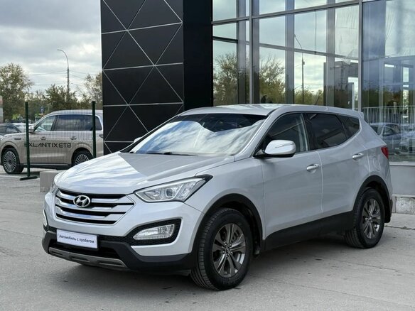 2013 Hyundai Santa Fe III, серебристый, 1560000 рублей