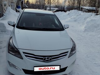2014 Hyundai Solaris I Рестайлинг, белый, 785000 рублей, вид 1