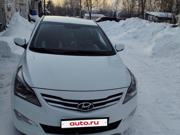 2014 Hyundai Solaris I Рестайлинг, белый, 785000 рублей