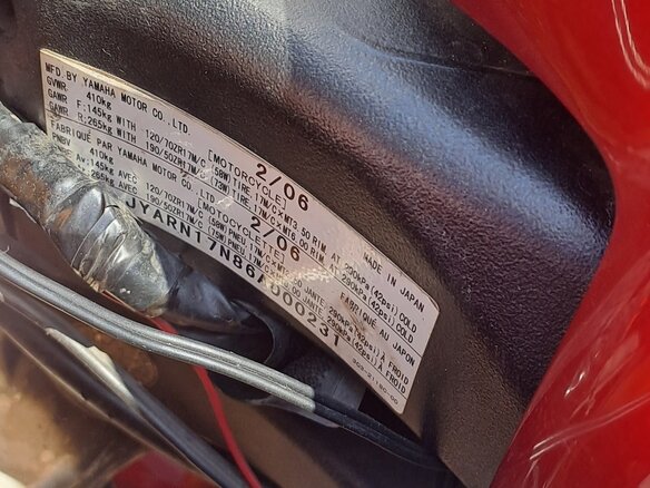 2006 Yamaha FZ1, красный, 470000 рублей - вид 6