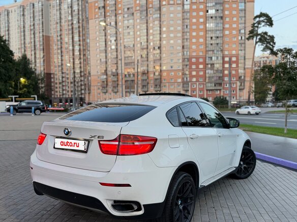 2012 BMW X6 40d I (E71) Рестайлинг, белый - вид 9
