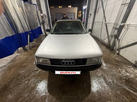 1991 Audi 80 IV (B3), серебристый, 150000 рублей, вид 2